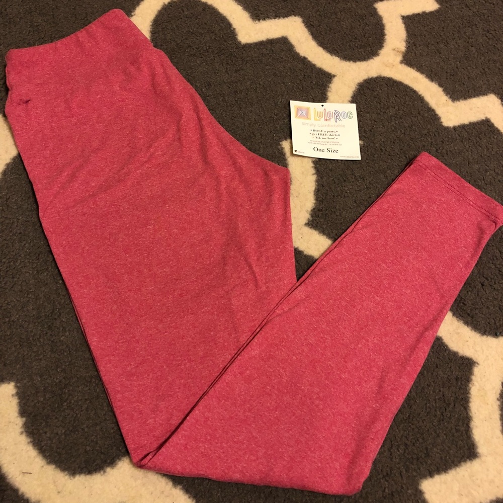 New heathered pink LLR leggings